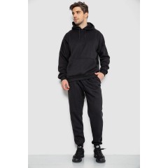 Спорт костюм мужской на флисе, цвет черный, 244R9146