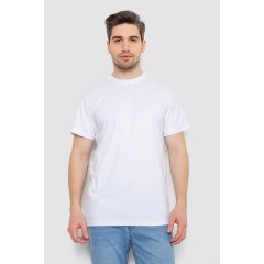 Футболка мужская базовая, цвет белый, 244R20603