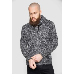 Свитер мужской, цвет черно-белый, 214R10303