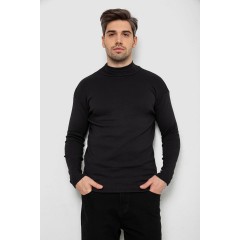 Гольф мужской на флисе, цвет черный, 238R338