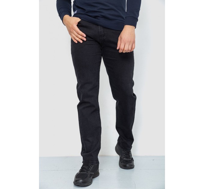 Джинсы мужские, цвет черный, 240R6901