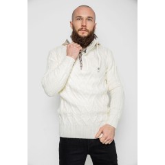 Свитер мужской, цвет молочный, 214R10314
