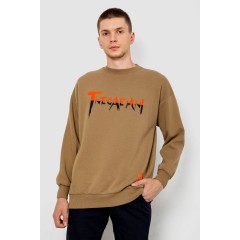 Батник мужской на флисе, цвет темно-бежевый, 247R016