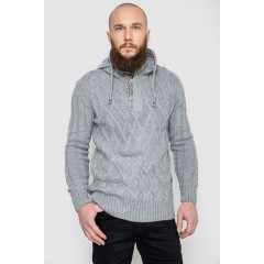 Свитер мужской, цвет серый, 214R10314
