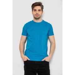 Футболка мужская однотонная базовая, цвет бирюзовый, 244R2405