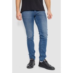 Джинсы мужские однотонные, цвет темно-синий, 247R6301-1