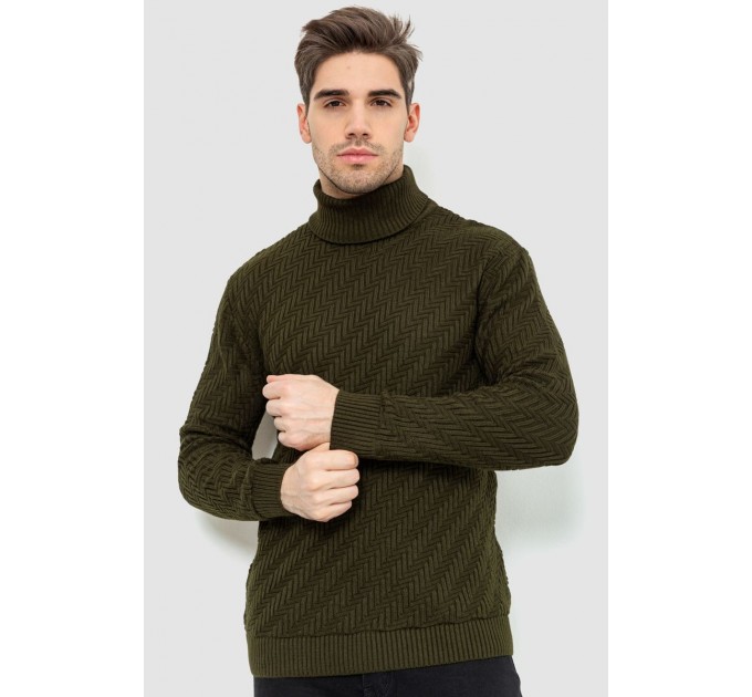 Гольф мужской, цвет хаки, 161R696