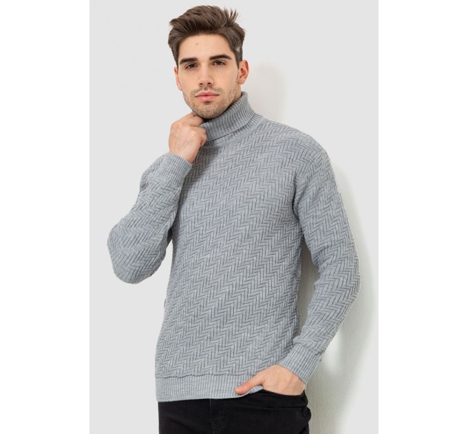 Гольф мужской, цвет светло-серый, 161R696