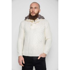 Свитер мужской, цвет белый, 214R10331