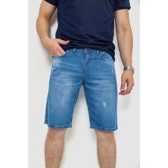 Шорты мужские джинсовые, цвет голубой, 244RB001