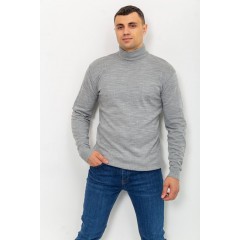 Свитер мужской однотонный, цвет серый, 161R1770