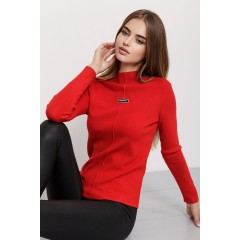 Гольф женский трикотажный  -уценка, цвет красный, 204R008-U-5