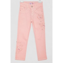 Джинсы для девочек  -уценка, цвет персиковый, 247R10038-U-5