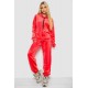 Спортивный костюм женский велюровый, цвет коралловый, 238R107-2