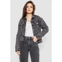 Куртка женская джинсовая, цвет серый, 255RA225