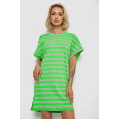 Туника в полоску  -уценка, цвет салатовый, 238R801-U-5