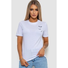 Футболка женская с принтом  -уценка, цвет белый, 238R57560-U