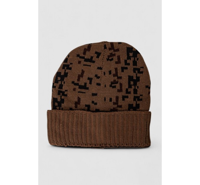Шапка мужская камуфляжная на меху, цвет коричневый, 244RM49
