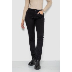 Джинсы женские стрейч, цвет черный, 214R1449