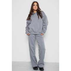 Спортивный костюм женский на флисе, цвет серый, 241R2001-2